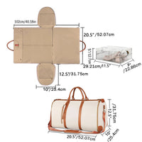 Thumbnail for 1pc Foldable Women's Travel Convenient Carry-on Clothing Bag Large PU Leather Duffel Bag Women's Business Travel Bag
