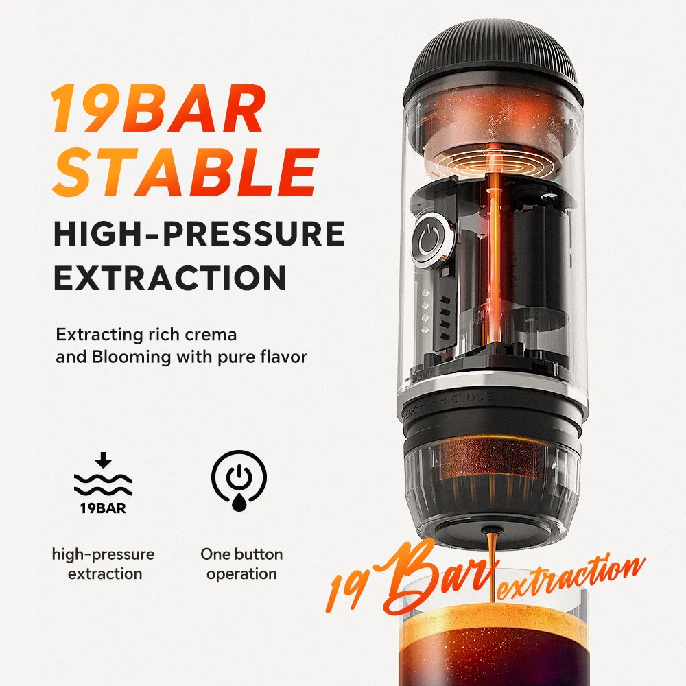 Wireless Electric Portable Espresso Coffee Machine