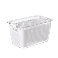 Thumbnail for Clear Fresh-Keeper Box – Drain Basket for Veggies & Fruits!