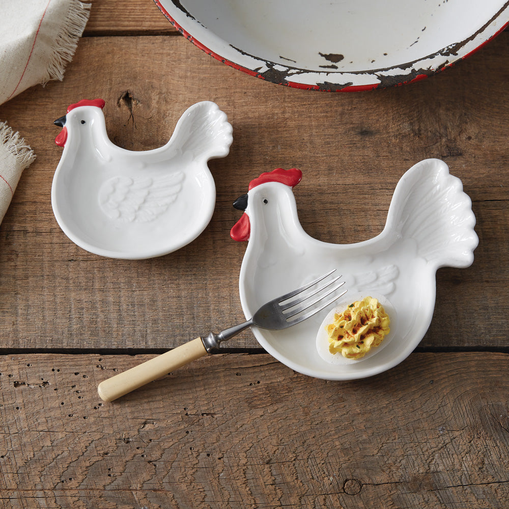 Set-of-Two-Rooster-Plates