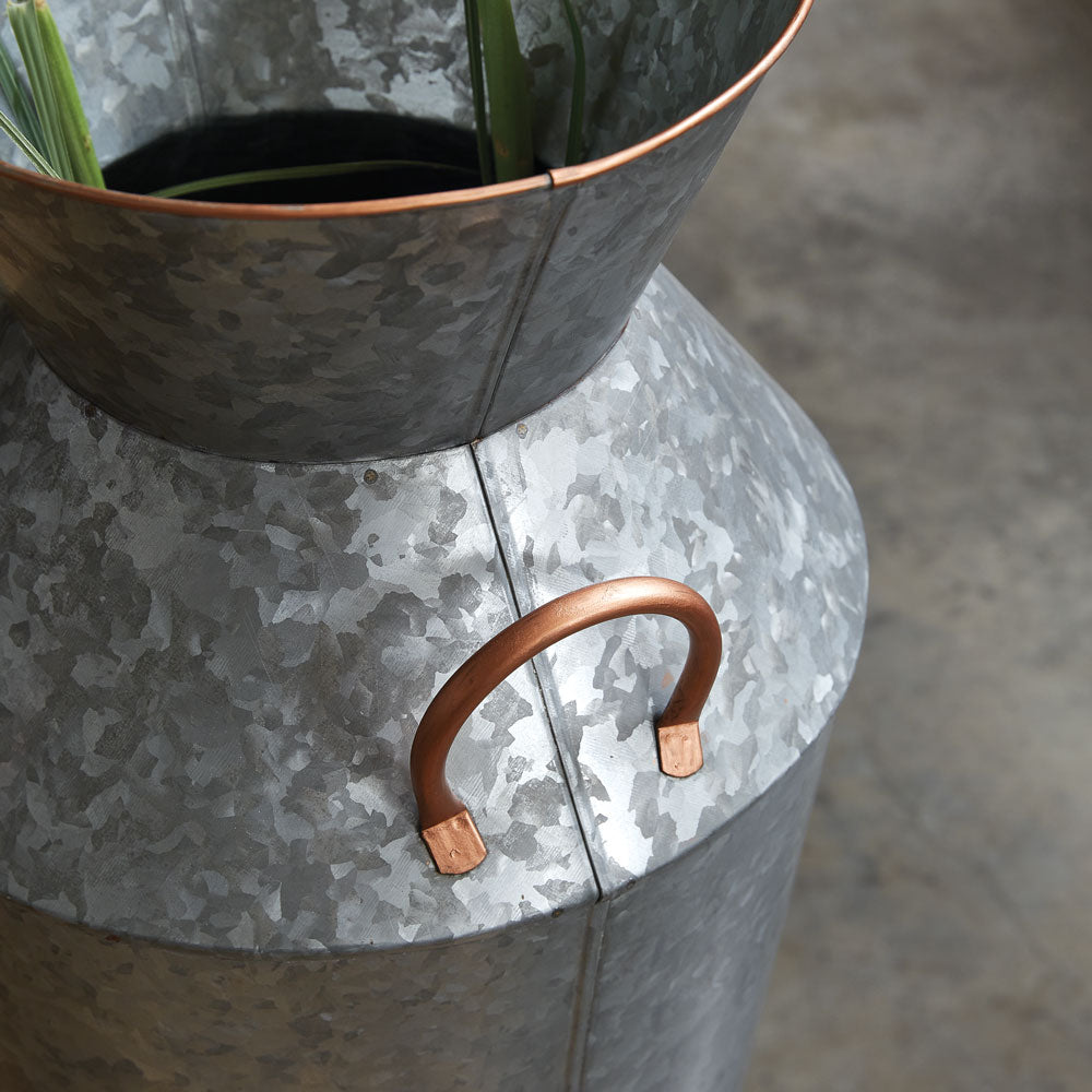 galvanized-metal-flower-pot