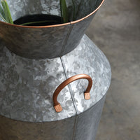 Thumbnail for galvanized-metal-flower-pot