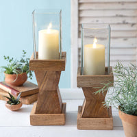 Thumbnail for glass-wooden-piller-candle-holder