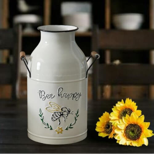 Mamma Mia's Closet Bee Happy Flower Jug Vases 