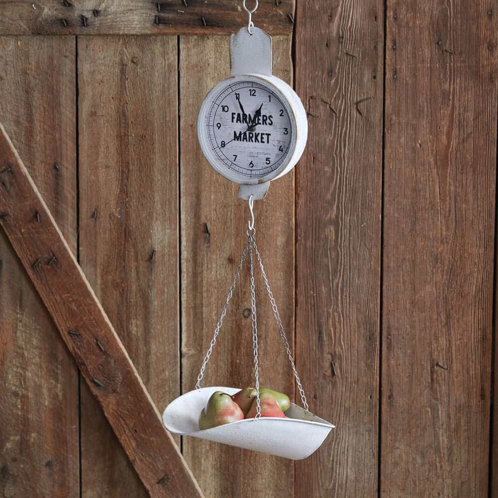 Farmers Market Produce Scale Clock - Decorative Trays