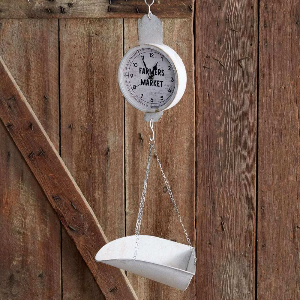 Farmers Market Produce Scale Clock - Decorative Trays