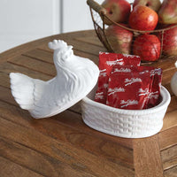 Thumbnail for Farmhouse Style Hen on Nest Dish - Decorative Trays