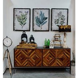 Mamma Mia's Closet Framed Botanical Rubber Plant Wall Print Decorative Plaques 