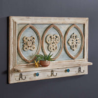 Thumbnail for French Provincial Wall Decor with Hooks - Decorative Plaques