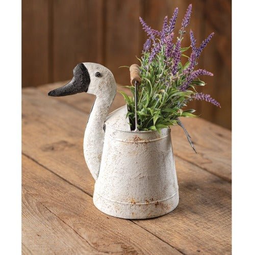 Mamma Mia's Closet Goose Bucket Wood Handle Vases 