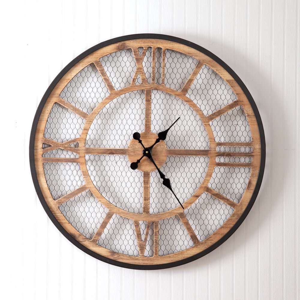 Hanging Farmhouse Wall Clock - Wall Clocks