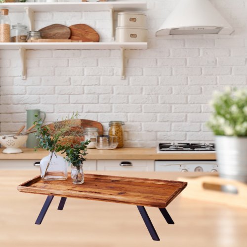 Mamma Mia's Closet Industrial Raised Wood Tray Decorative Trays 