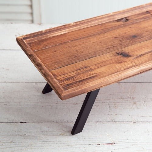 Mamma Mia's Closet Industrial Raised Wood Tray Decorative Trays 