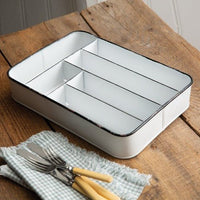 Thumbnail for Mamma Mia's Closet Kitchen Farmhouse Cutlery Tray Utensil & Flatware Trays 
