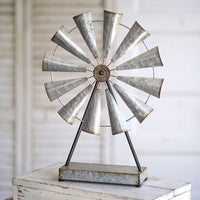 Thumbnail for Mamma Mia's Closet Large Metal Tabletop Windmill Sculptures & Statues 