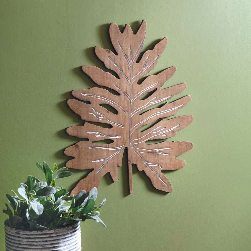 Philodendron Wood Wall Decor - Decorative Plaques
