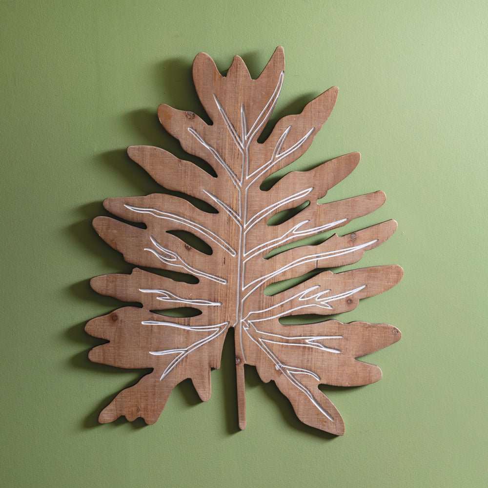 Philodendron Wood Wall Decor - Decorative Plaques