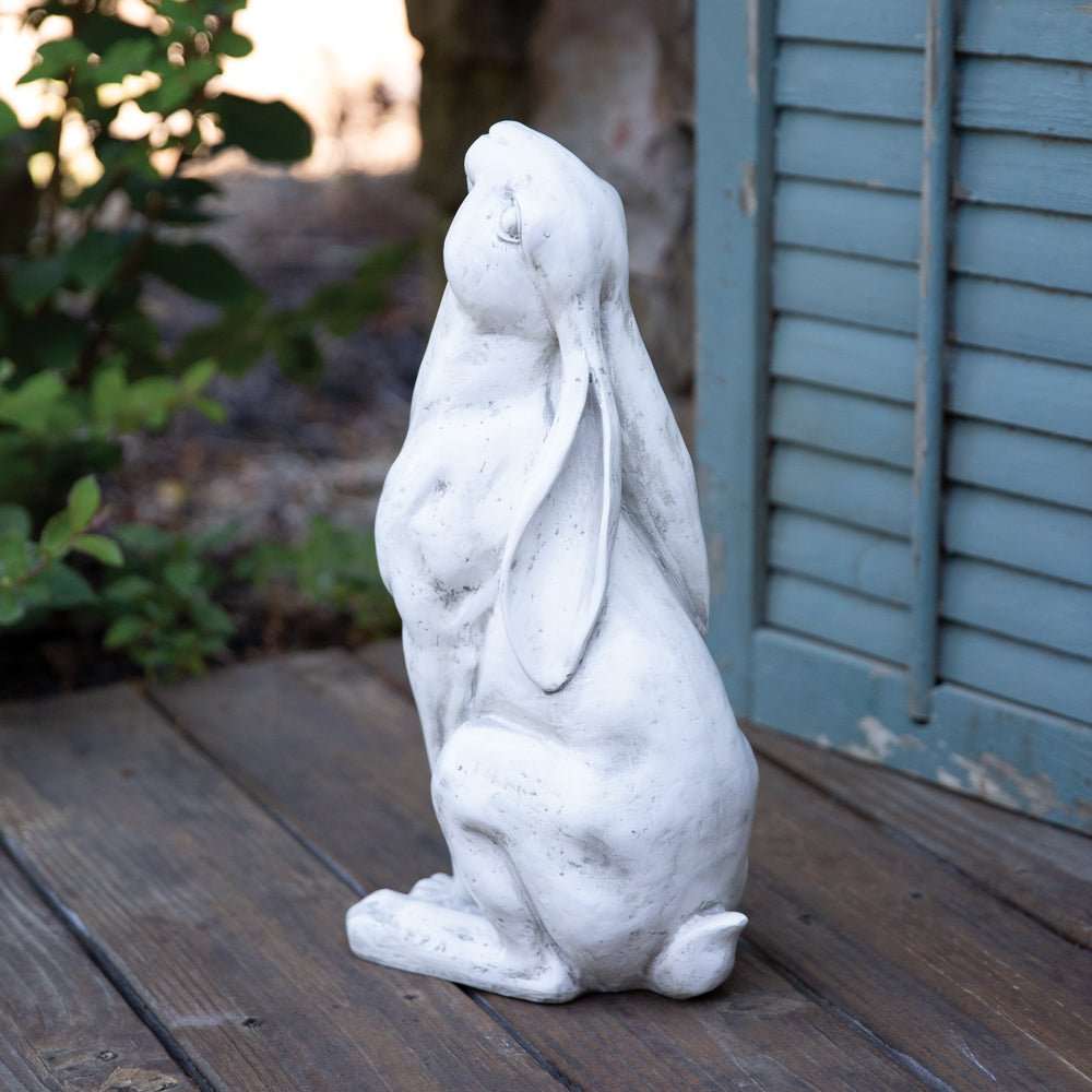 Resin Gazing Hare Garden Statue - Pots & Planters
