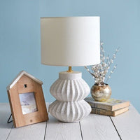 Thumbnail for Mamma Mia's Closet Scalloped Resin Tabletop Lamp Lamps 