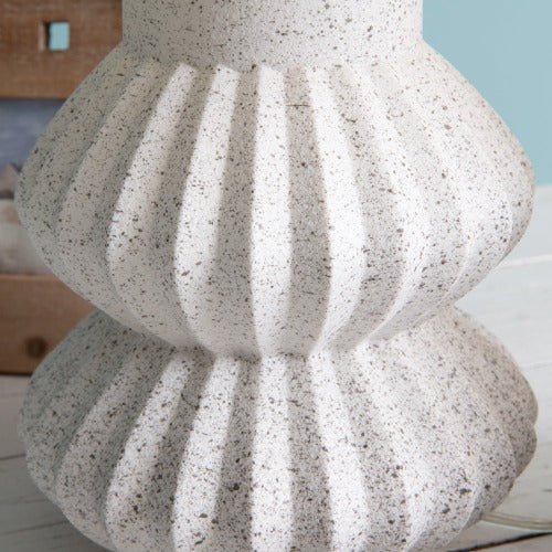 Mamma Mia's Closet Scalloped Resin Tabletop Lamp Lamps 