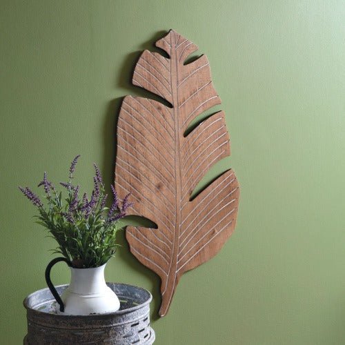Mamma Mia's Closet Wooden Banana Leaf Art Decorative Plaques 